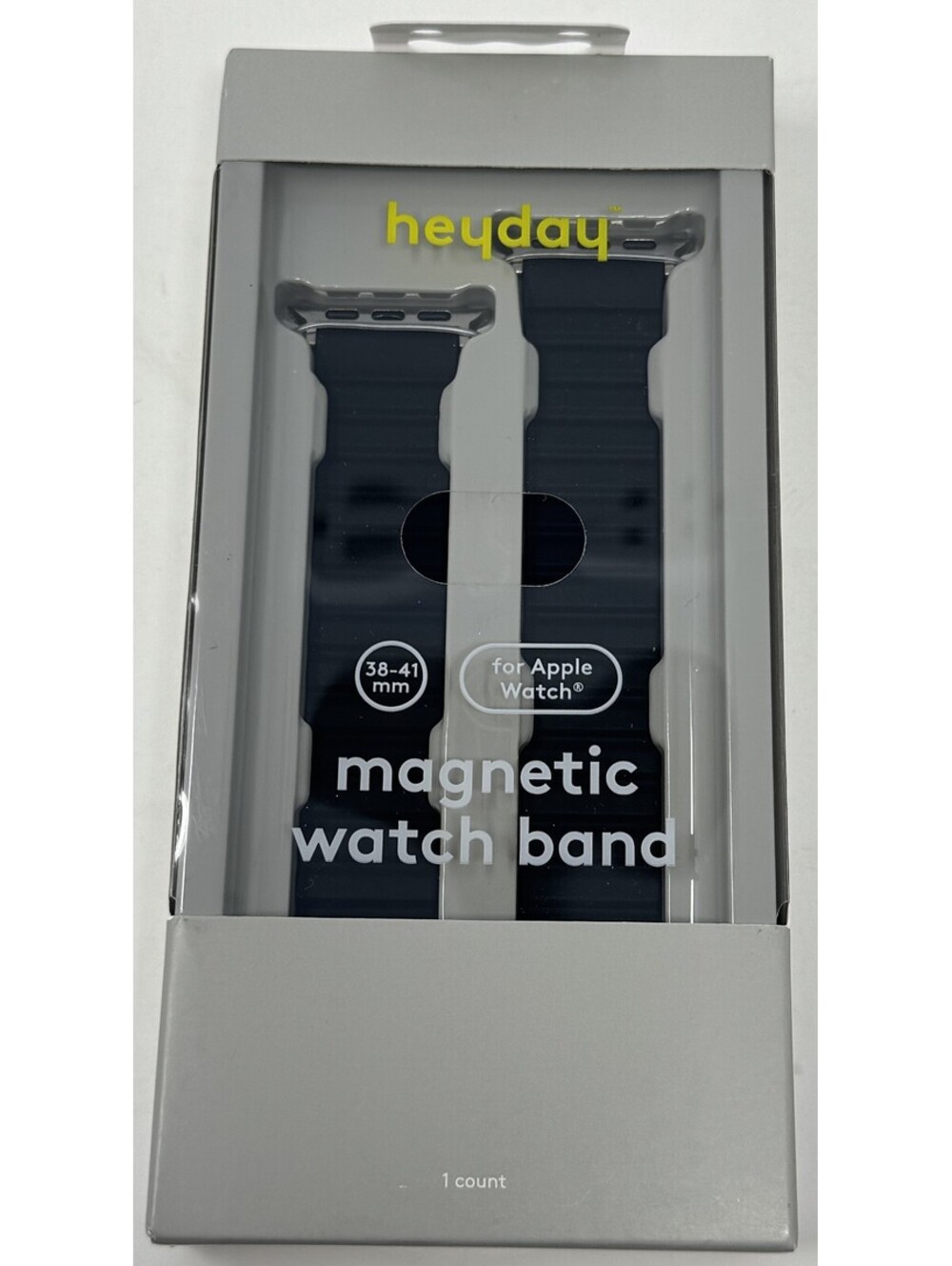 Heyday - Apple Watch Silicone Band Size 38-41 mm in Black - 1 Count New